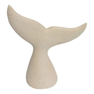 NWT Whale Tail Sculpture Faux Stone